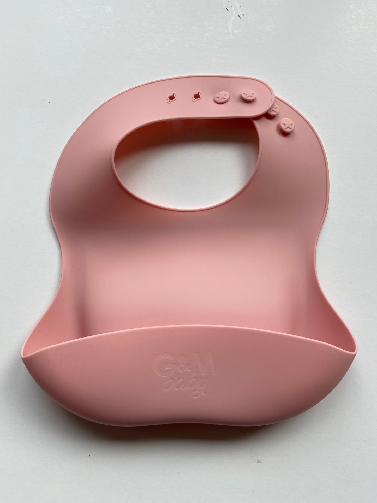 Baby Silicone Bib - Pink
