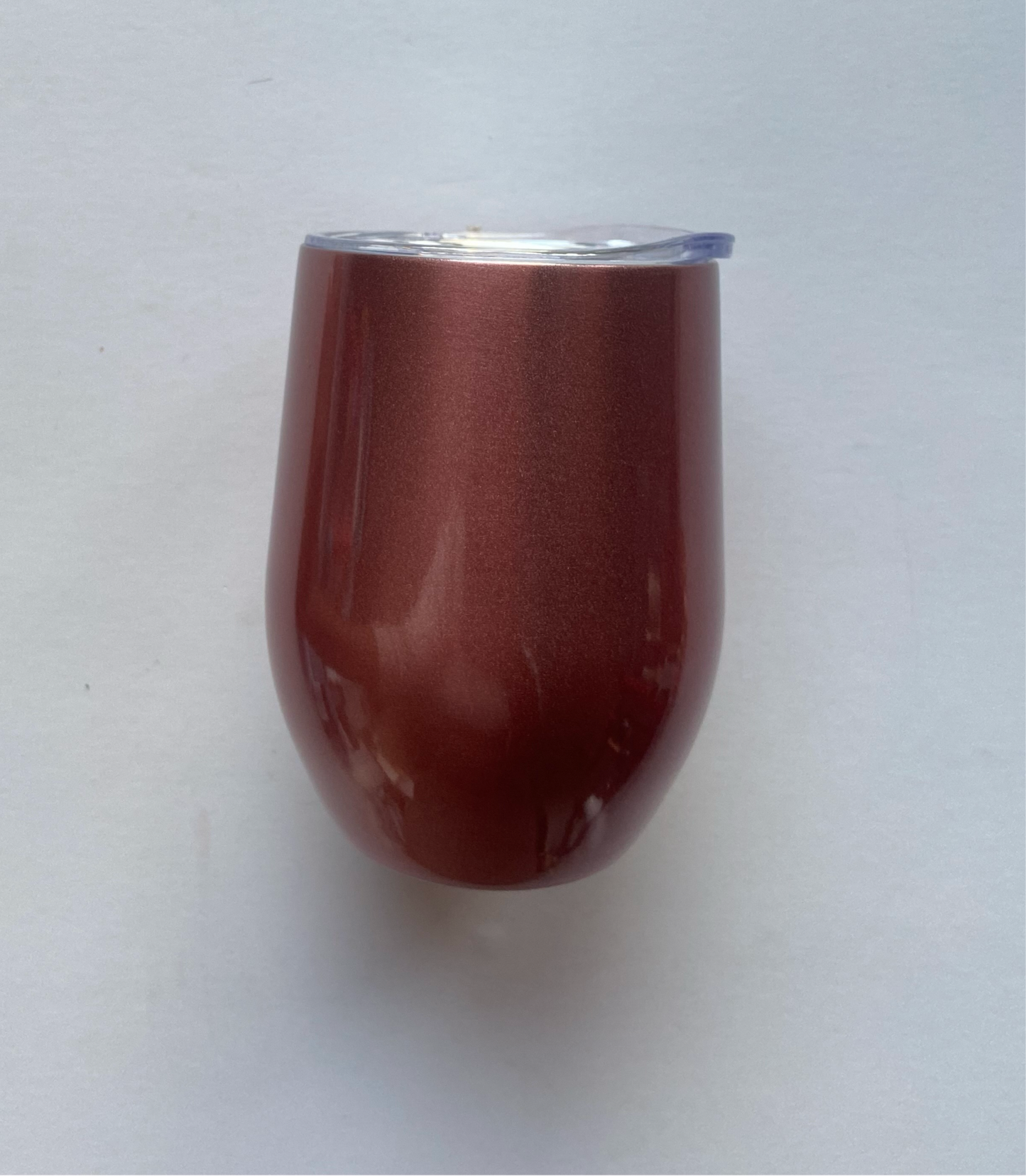 Pink stemless travel wine glass/tumbler