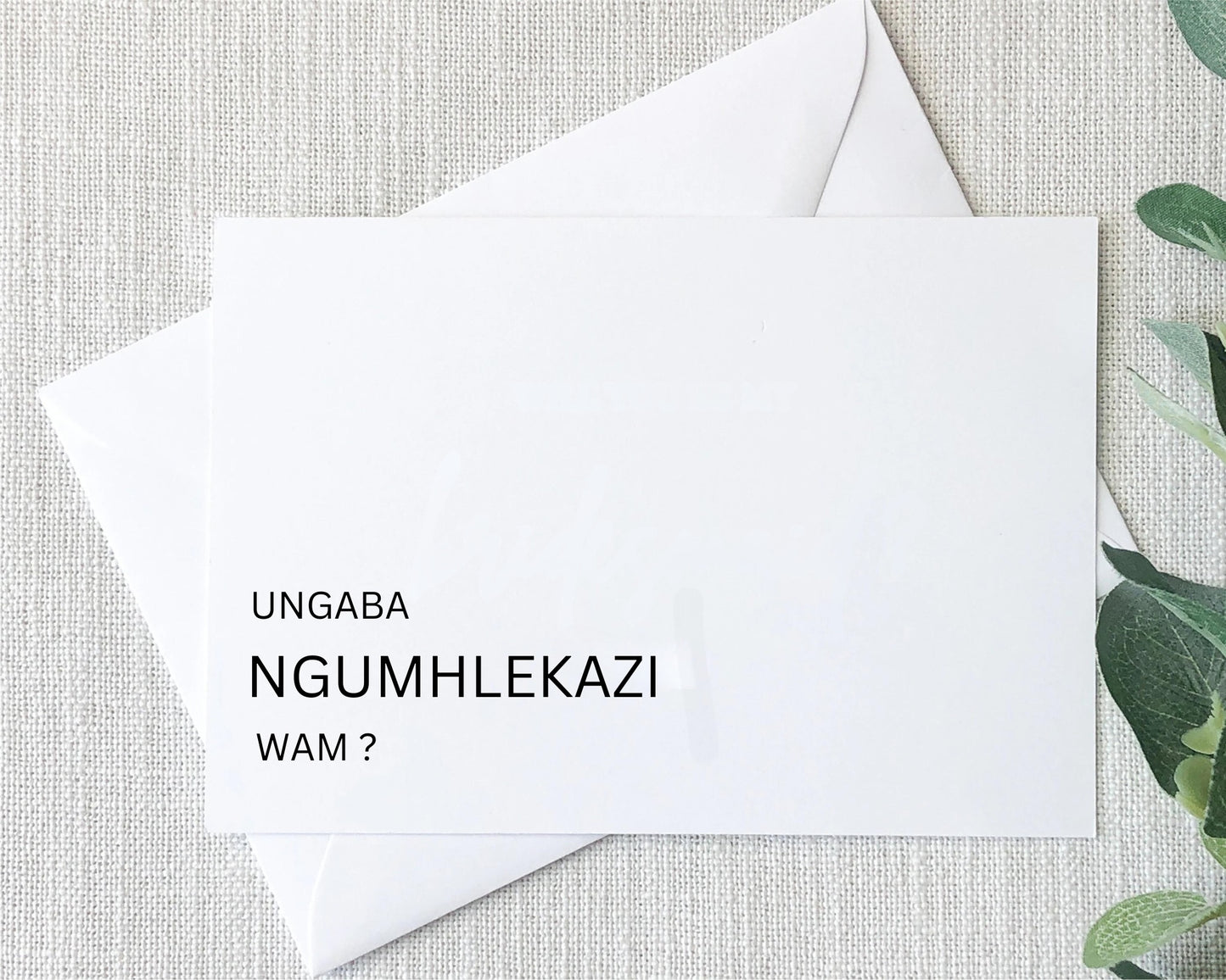 Post card- Bridesmaid proposal (Xhosa)