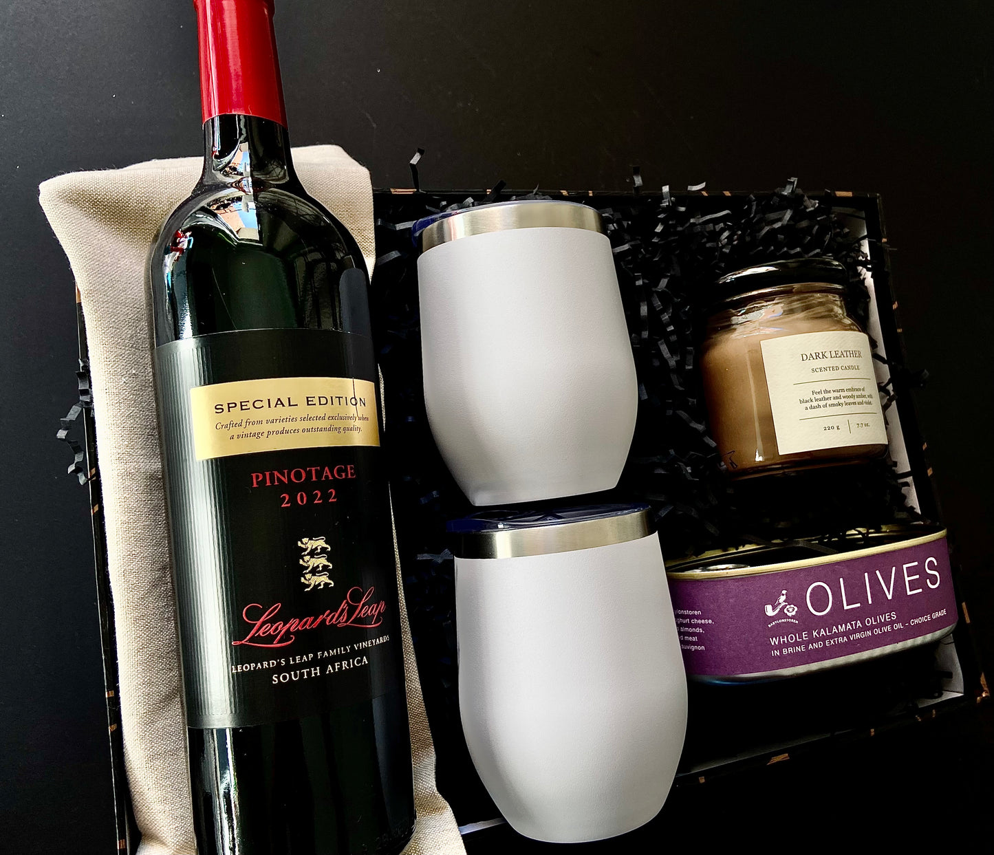 Wine & scented moments box