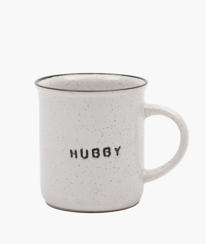 Hubby speckled mug