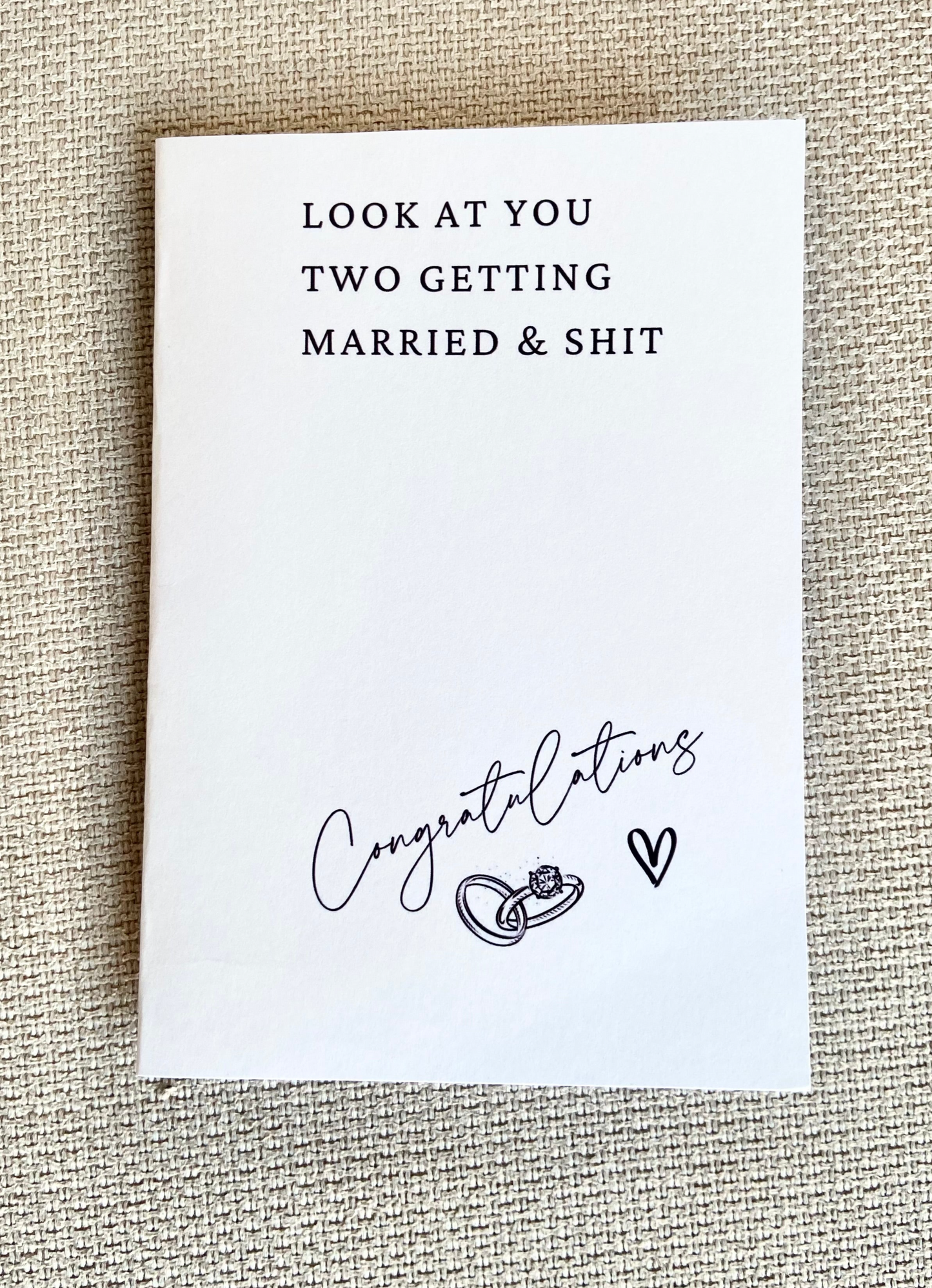 Wedding Greeting Card - 'Look at you two...'