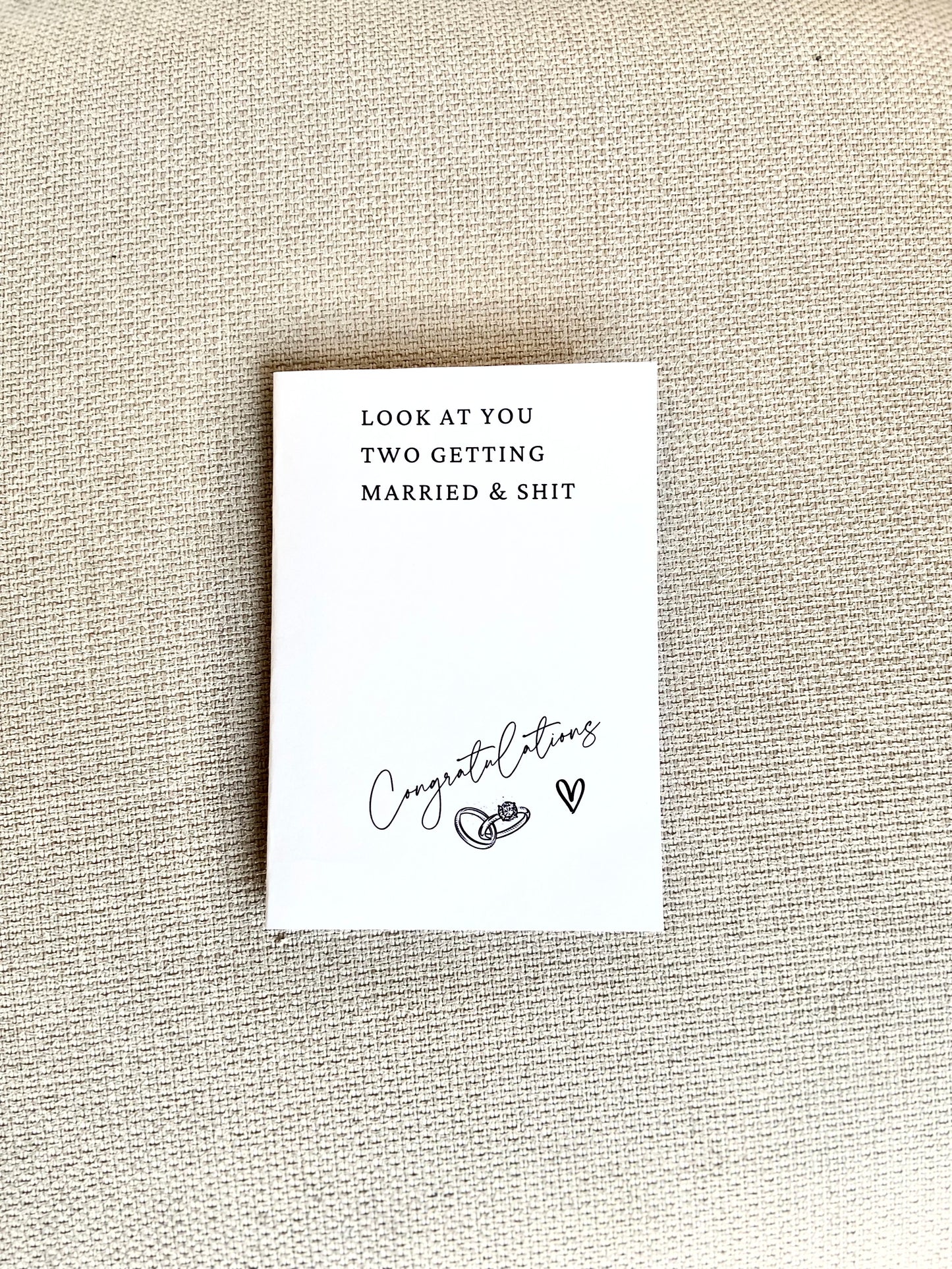 Wedding Greeting Card - 'Look at you two...'