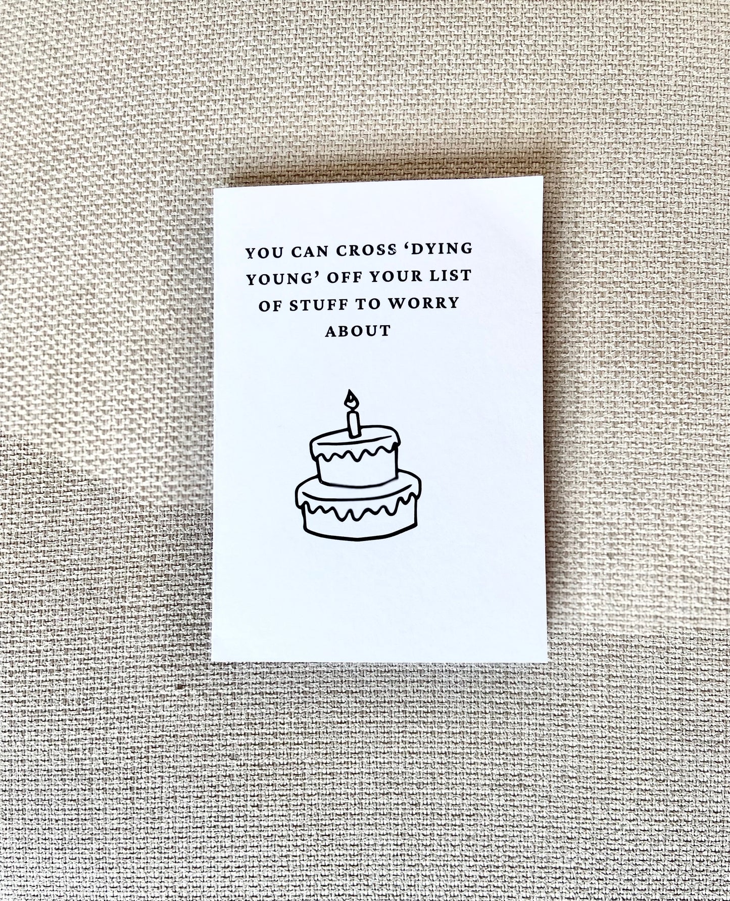 Birthday Card - "List of stuff to worry about..."