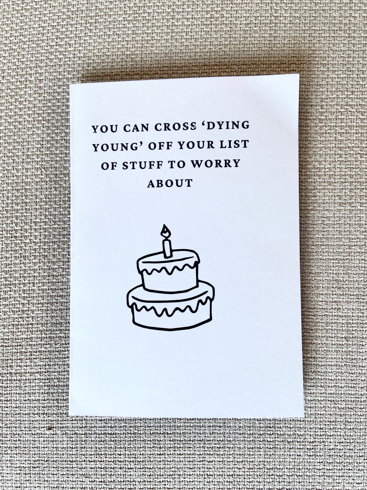 Birthday Card - "List of stuff to worry about..."