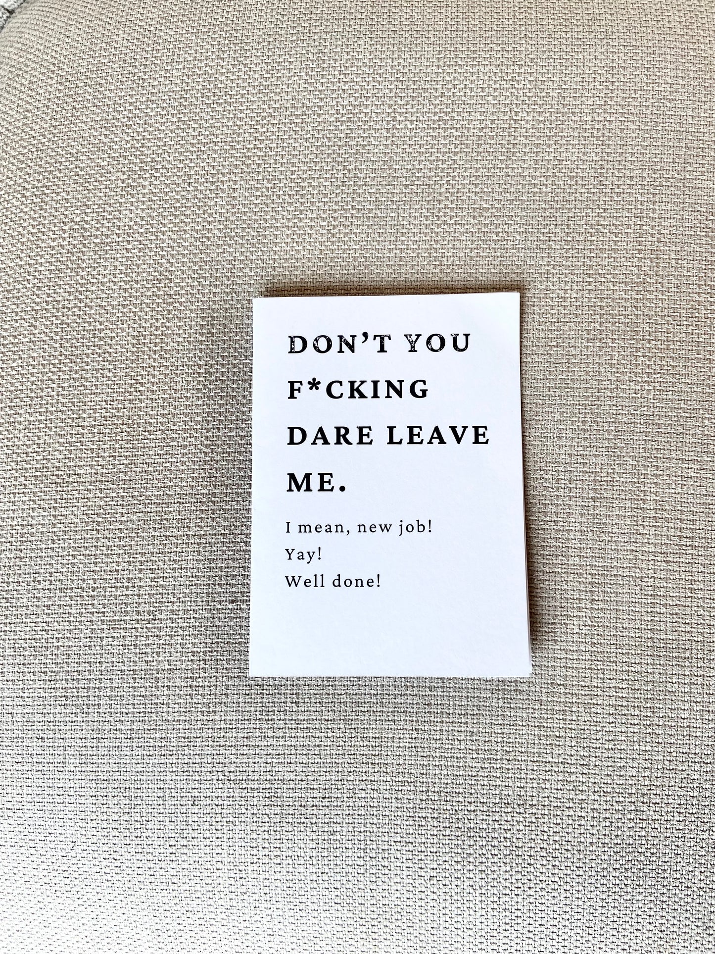 New Job Greeting card - "Yay! New Job!"