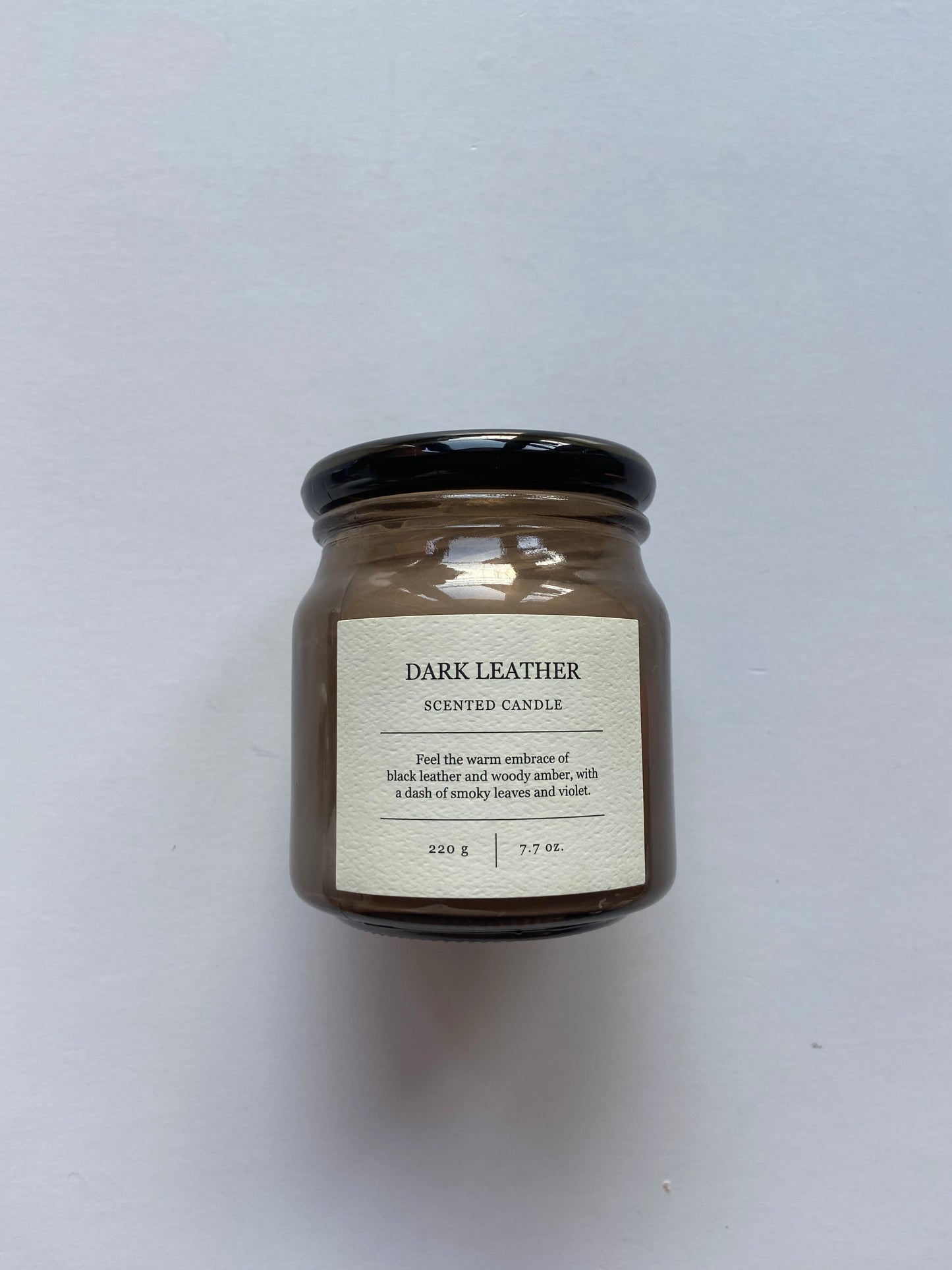 Scented candle in glass jar