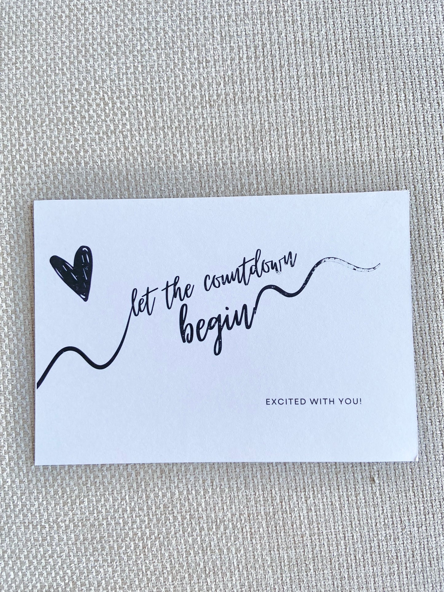 Postcard - ‘let the countdown begin’