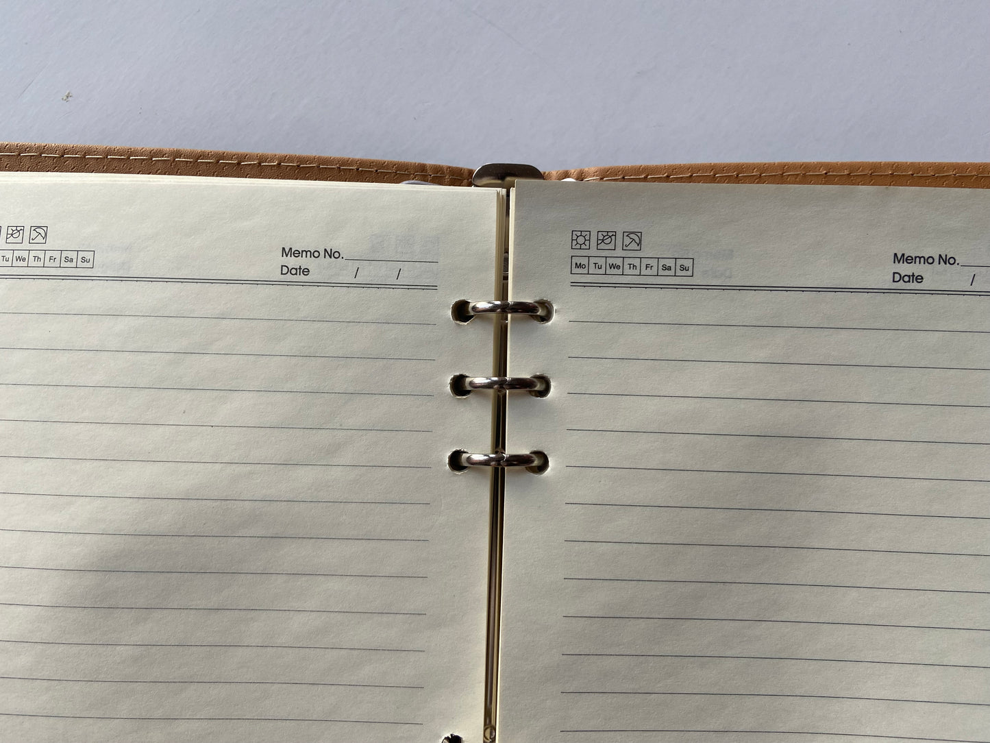 Luxury black leather bound notebook