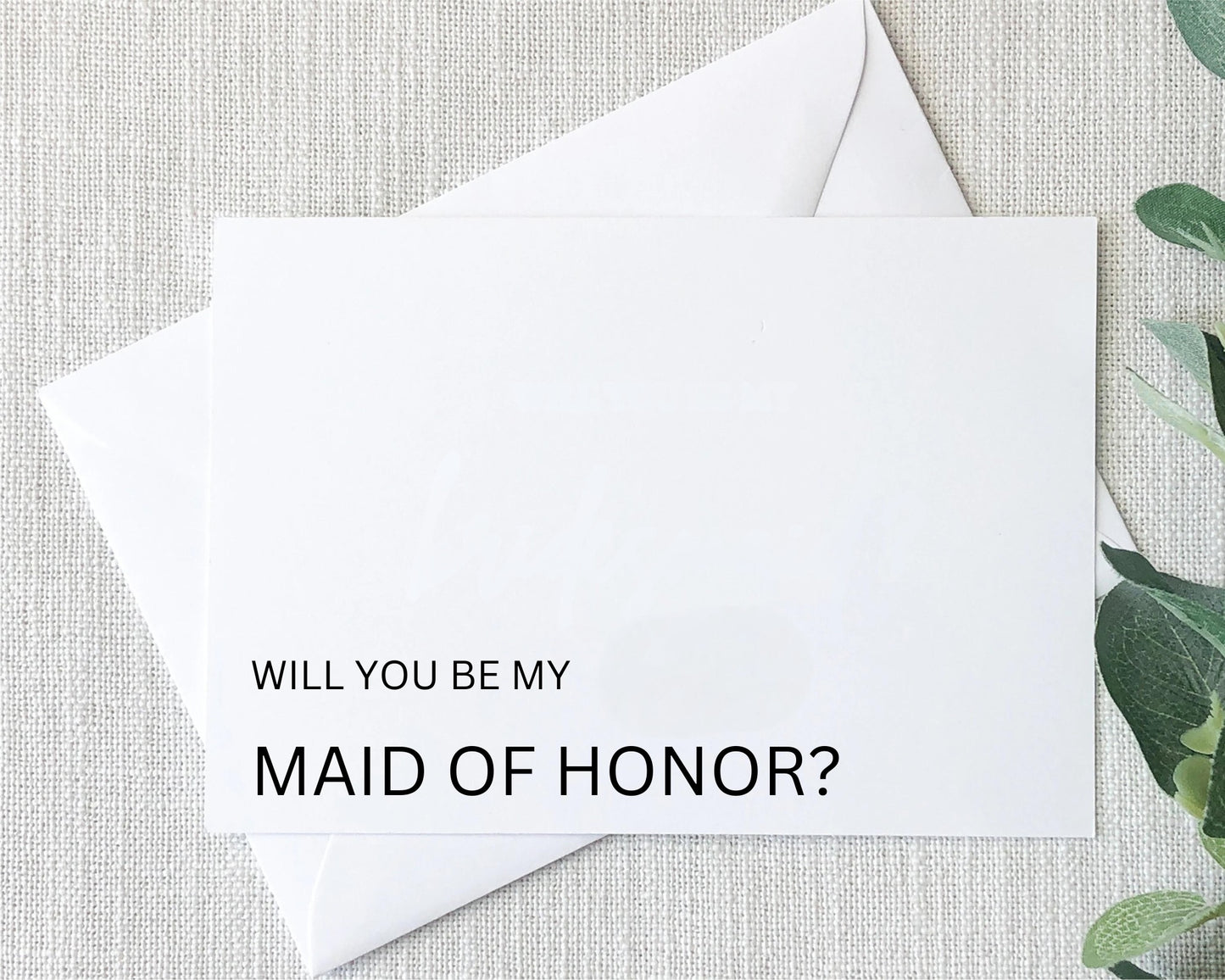 Post card- Made of Honor proposal