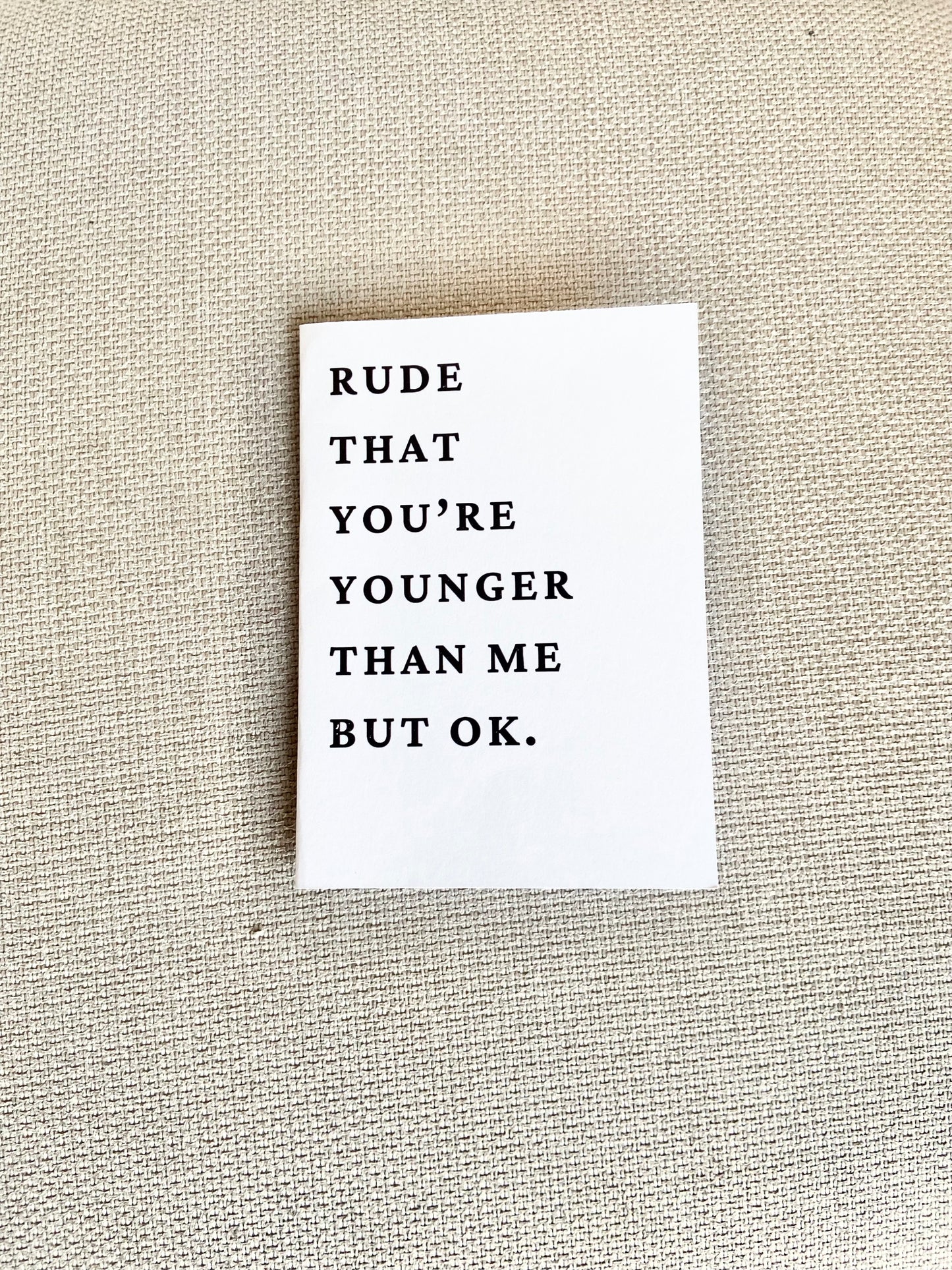 Birthday Card - 'Rude but ok...'