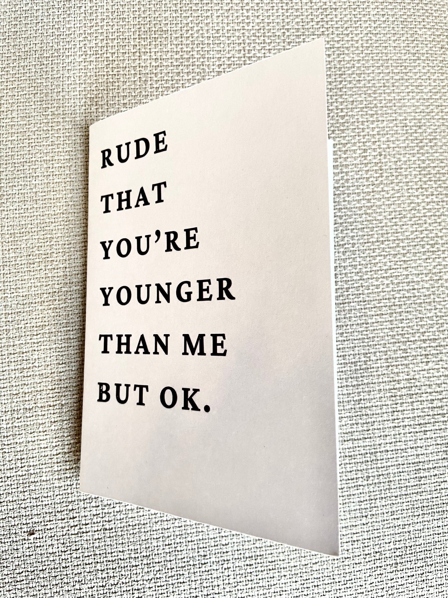 Birthday Card - 'Rude but ok...'