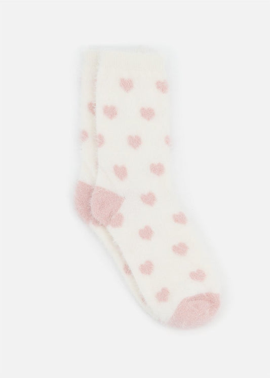 Heart Winter Fluffy Socks