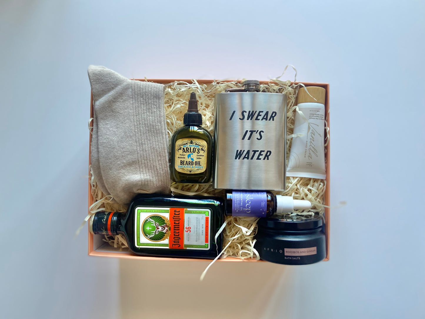 Whiskey flask & Socks gift box - for him