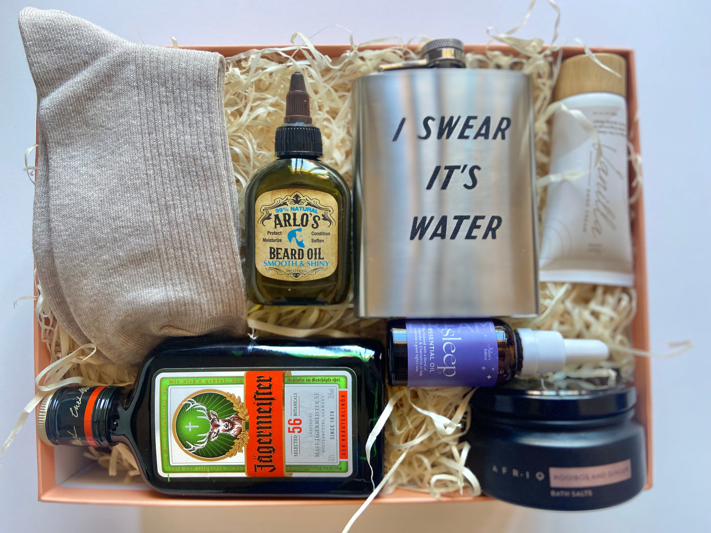 Whiskey flask & Socks gift box - for him