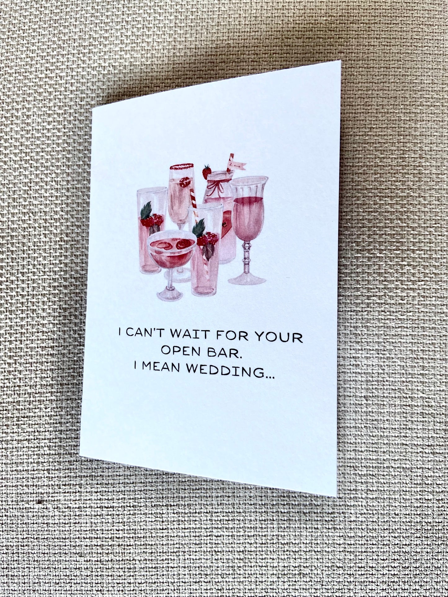 Wedding Greeting Card - "I mean wedding.."
