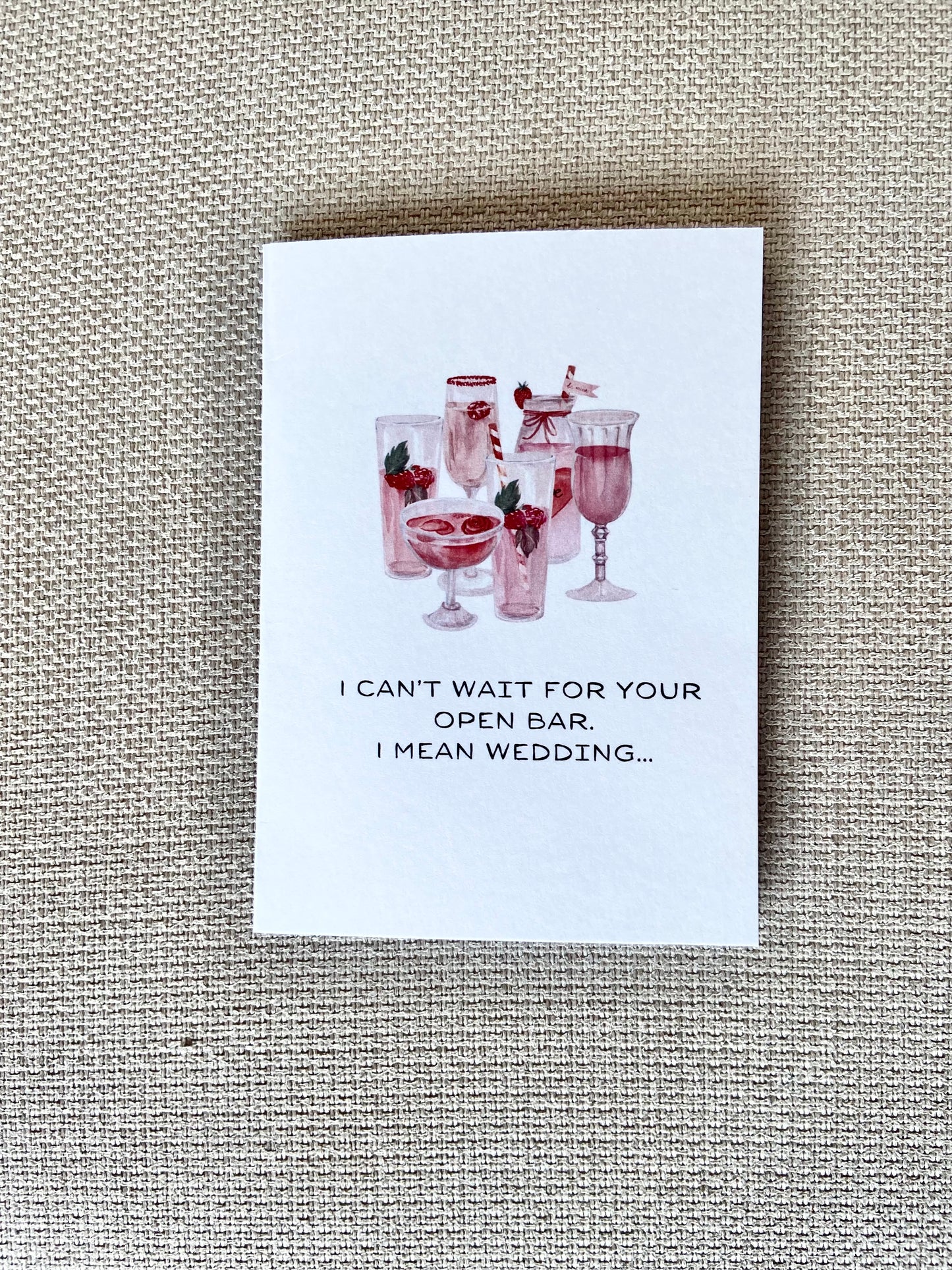 Wedding Greeting Card - "I mean wedding.."