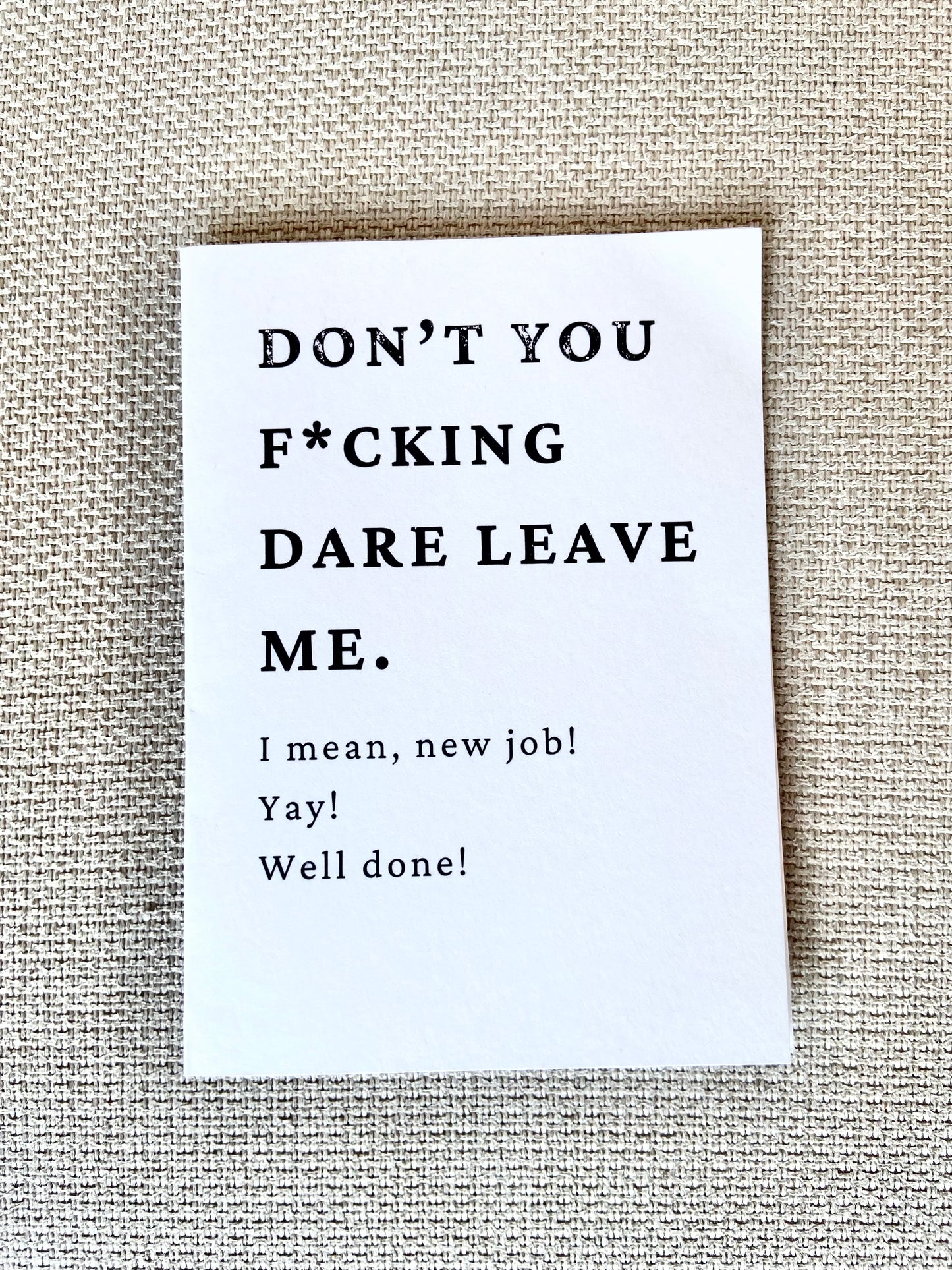 New Job Greeting card - "Yay! New Job!"